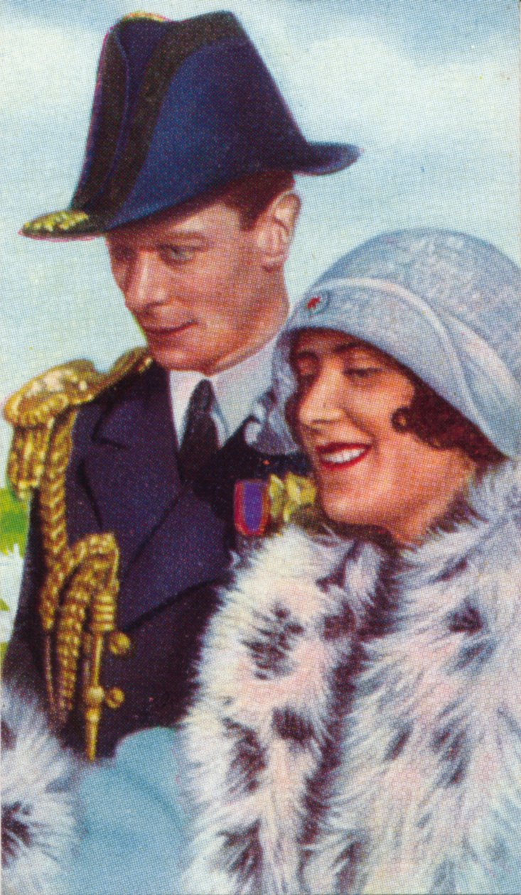 Hertigen och hertiginnan av York senare kung George VI och drottning Elizabeth på sin turné 1927 i Austra av Unbekannt
