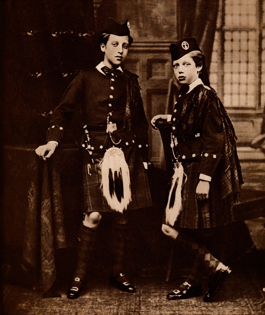 Hertigen av Clarence och kung George, 1875 1935 av Unbekannt