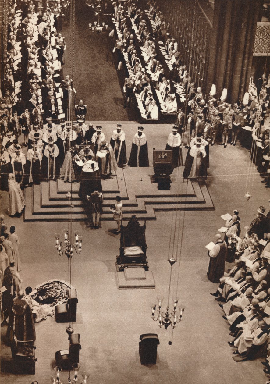 Hertigen av Kent hyllar den nykrönade kung George VI, 1937 av Unbekannt