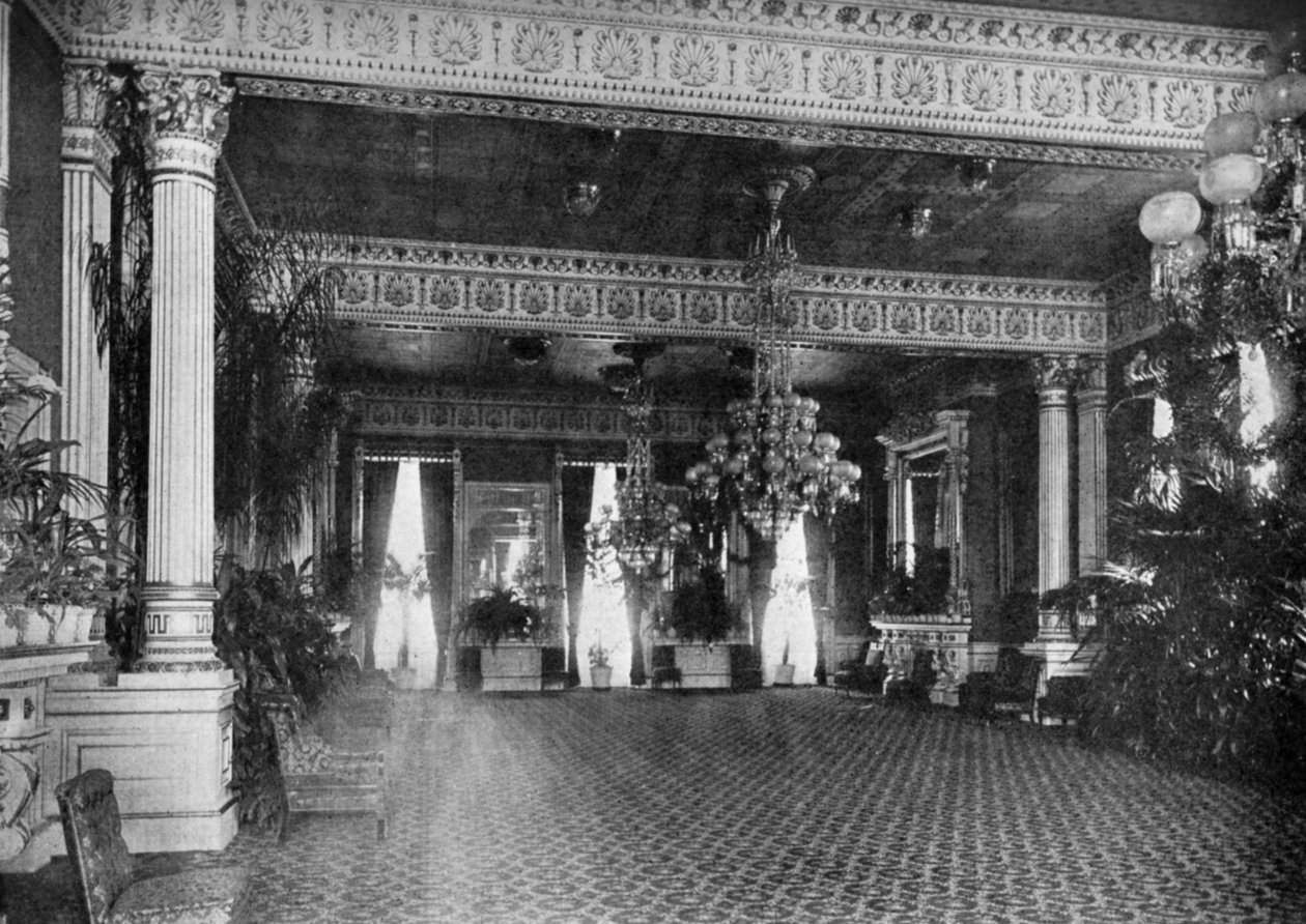 Östra rummet i Vita huset, Washington DC, USA, 1908 av Unbekannt