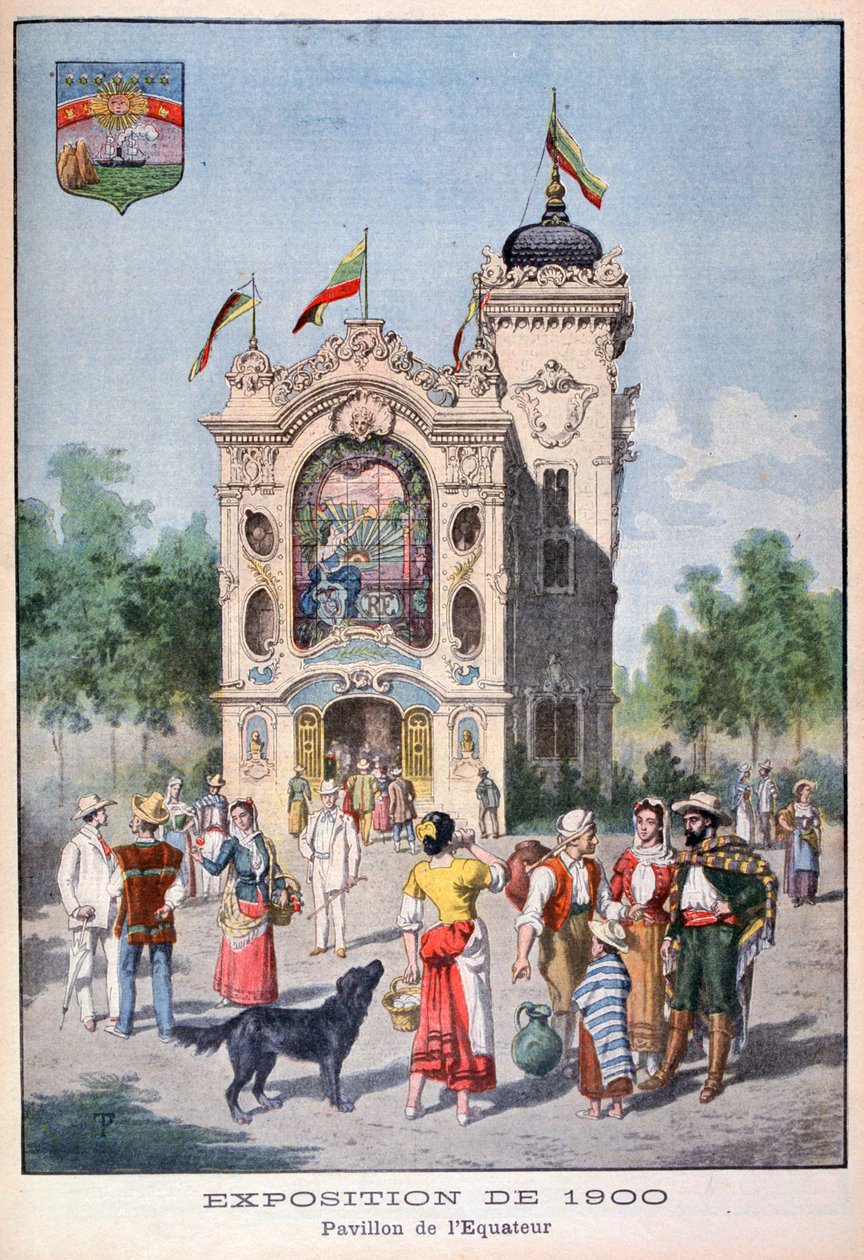 Den ecuadorianska paviljongen vid världsutställningen 1900, Paris, 1900 av Unbekannt