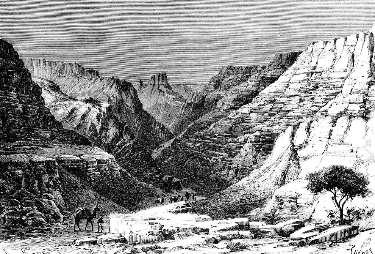 Egueri Gorge, Nordafrika, 1895 av Unbekannt