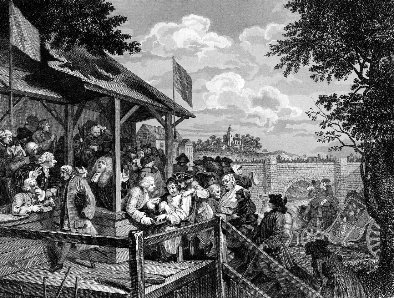 Valet: Röstningen, 1700-1800-talet av Unbekannt