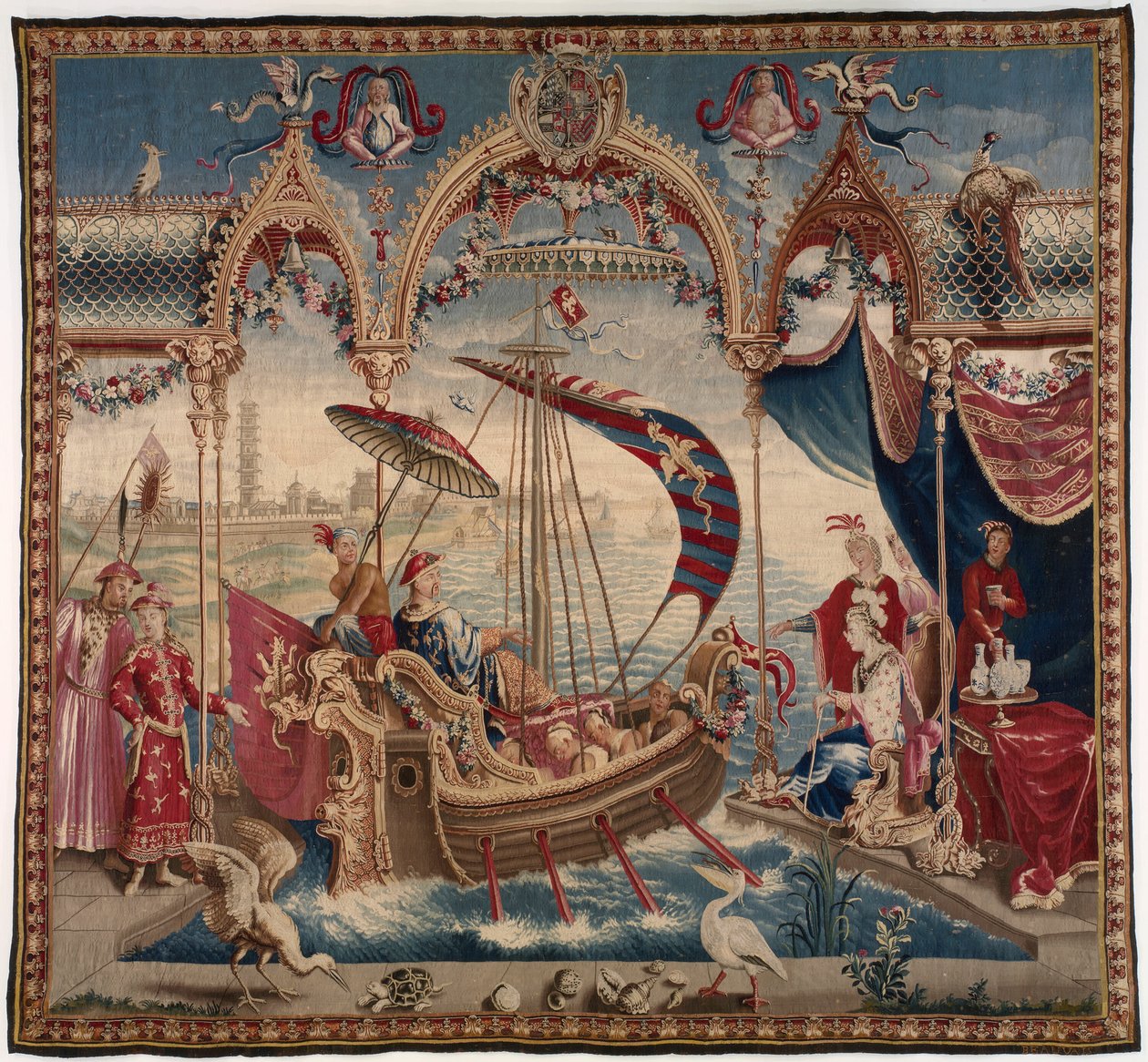 Kejsarens segling, från The Story of the Emperor of China, Beauvais, 171622. av Unbekannt