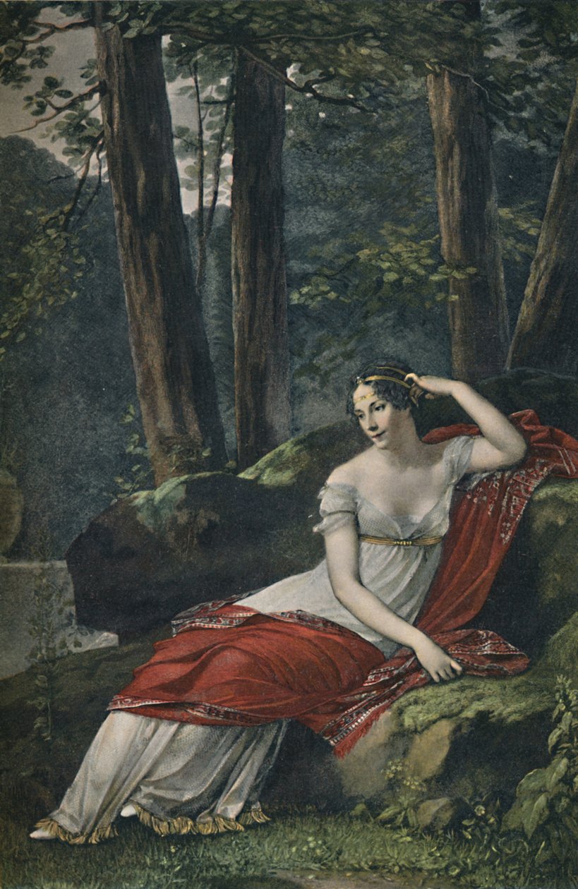 Kejsarinnan Josephine i parken i Malmaison, 1809, 1896 av Unbekannt