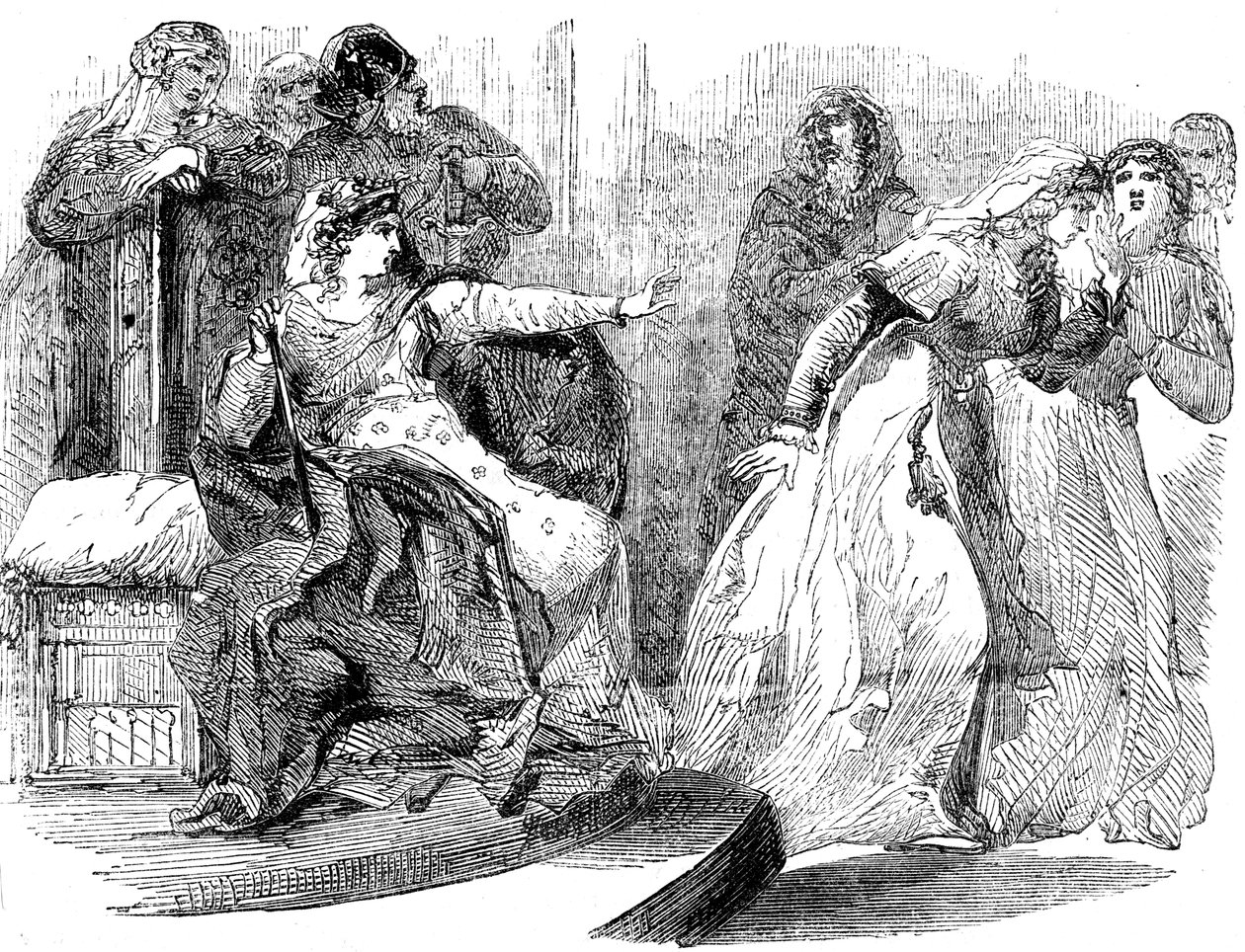 Kejsarinnan Matilda och drottningen av Stefan, 1100-talet av Unbekannt