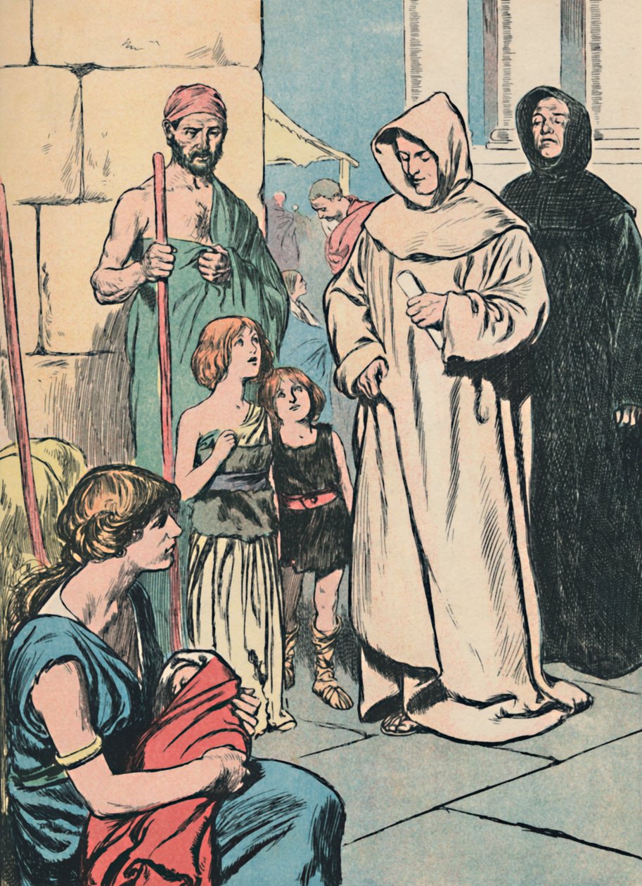 De engelska fångarna i Rom, c1907 av Unbekannt