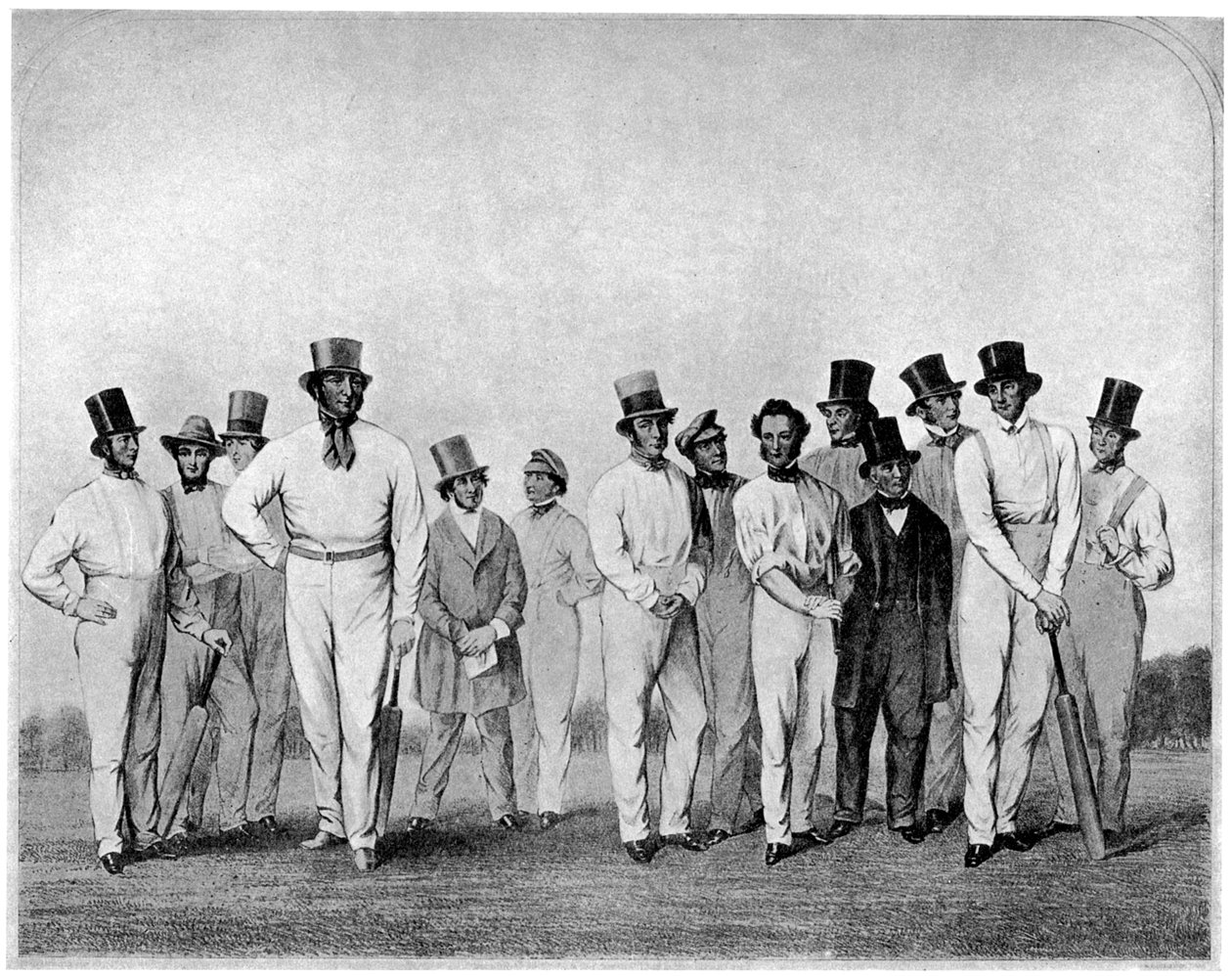 Engelska cricket elva 1846 1912 av Unbekannt