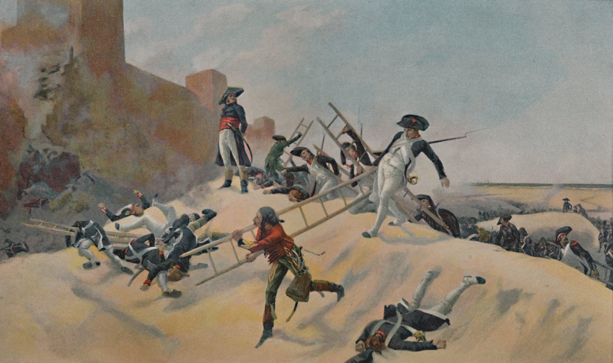 Exemplet. - Kleber vid attacken av Acre, 1799, 1896 av Unbekannt