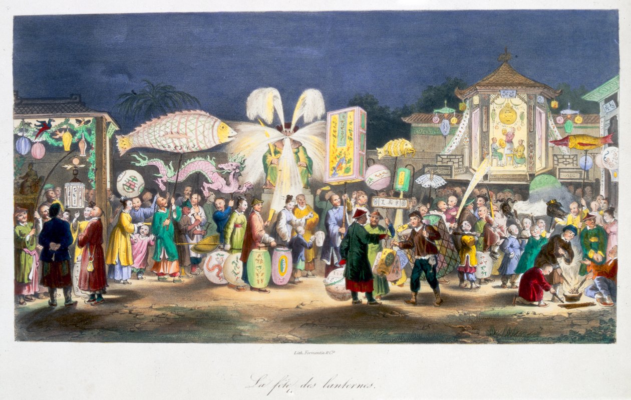 Lyktornas festival, Kina, 1824-1827 av Unbekannt