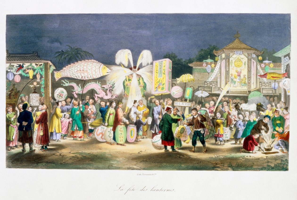 Lyktornas festival, Kina, 1824-1827 av Unbekannt