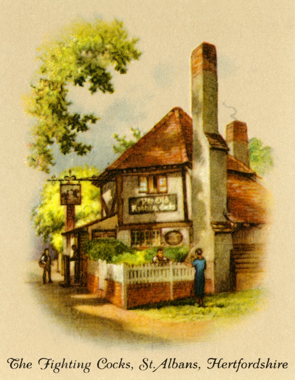 Fighting Cocks, St. Albans, Hertfordshire, 1936. av Unbekannt