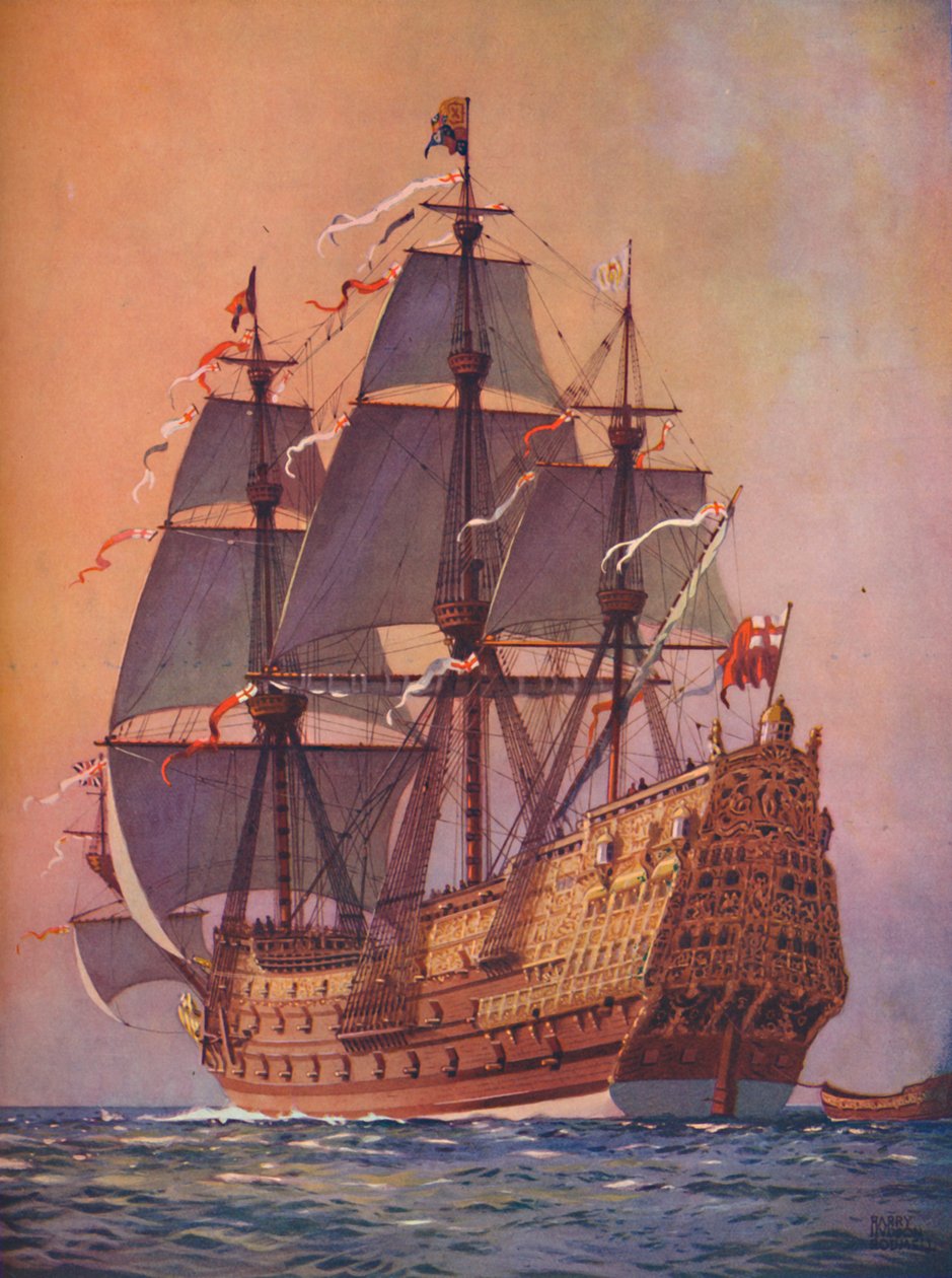 The Finest Man-of-War of Her Time, Sovereign of the Seas markerade ett viktigt skede i utvecklingen av Unbekannt