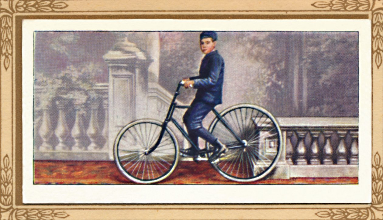 Den första pneumatiska cykeln, 1939 av Unbekannt