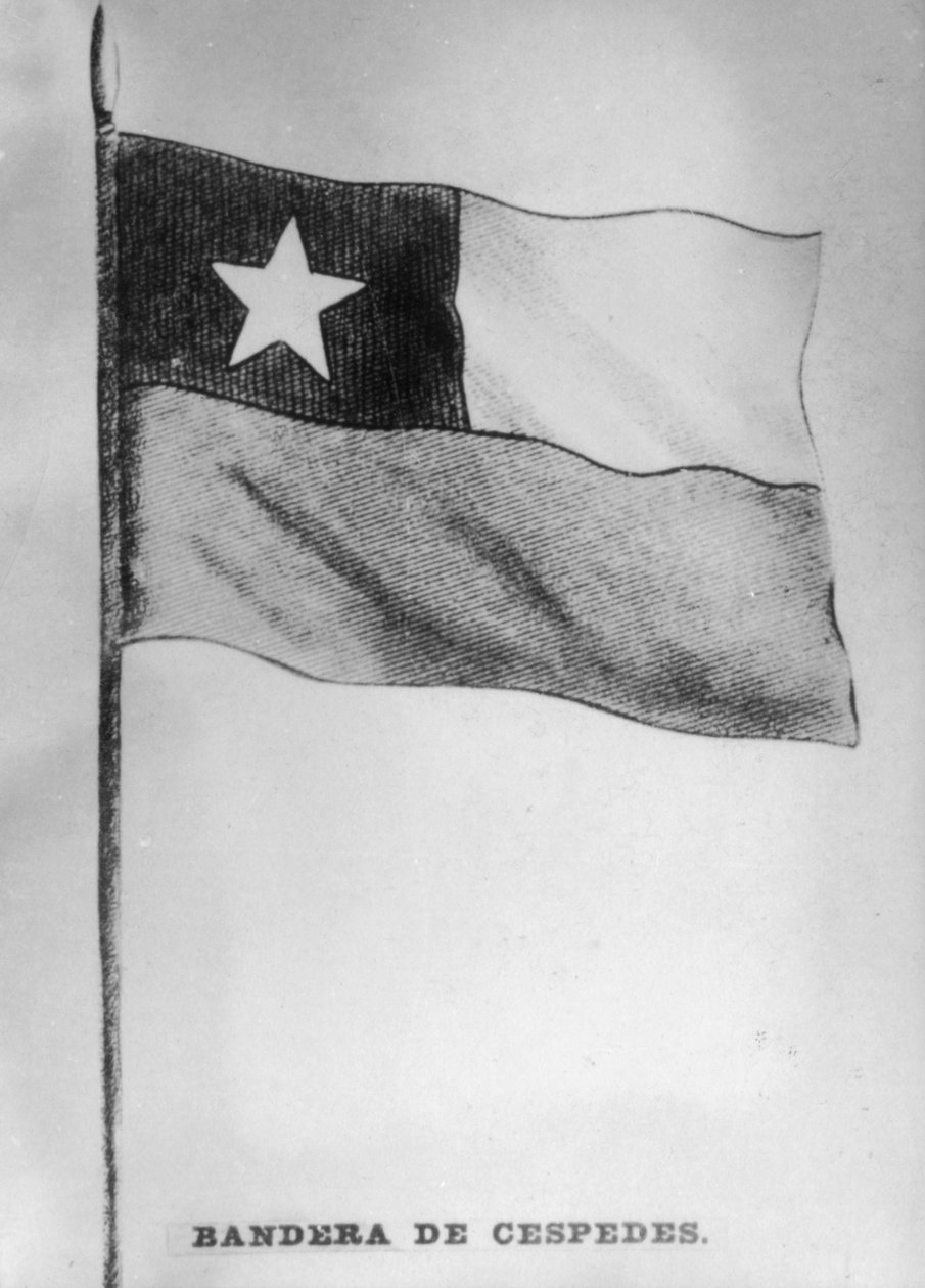 Cespedes flagga, 1868, 1920-talet av Unbekannt