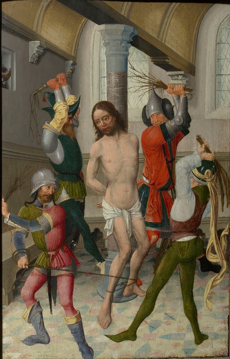 The flagellation of Christ, ca 1465. av Unbekannt