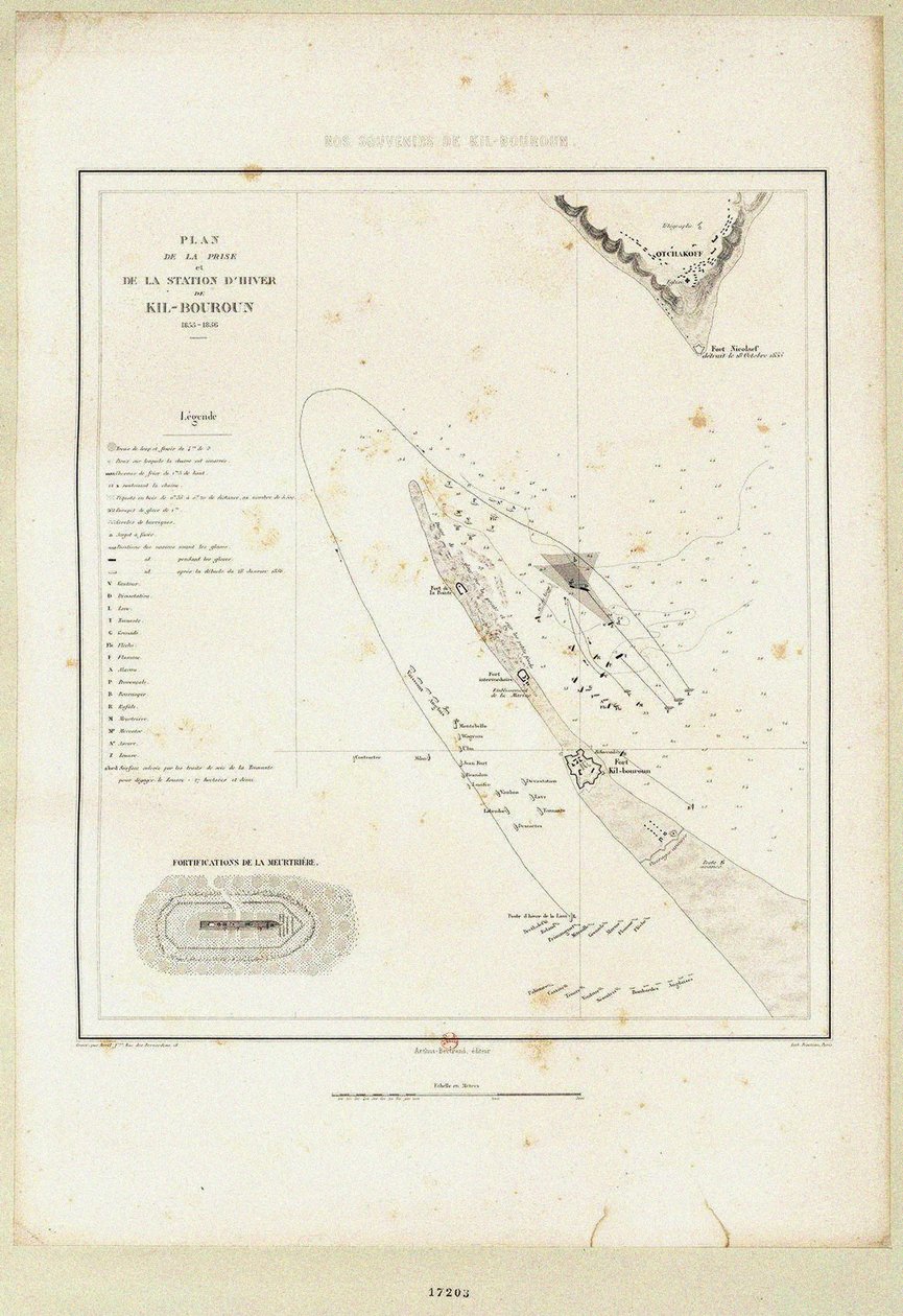 De flytande batterierna vid belägringen av Kinburn 1855-1856, 1856 av Unbekannt