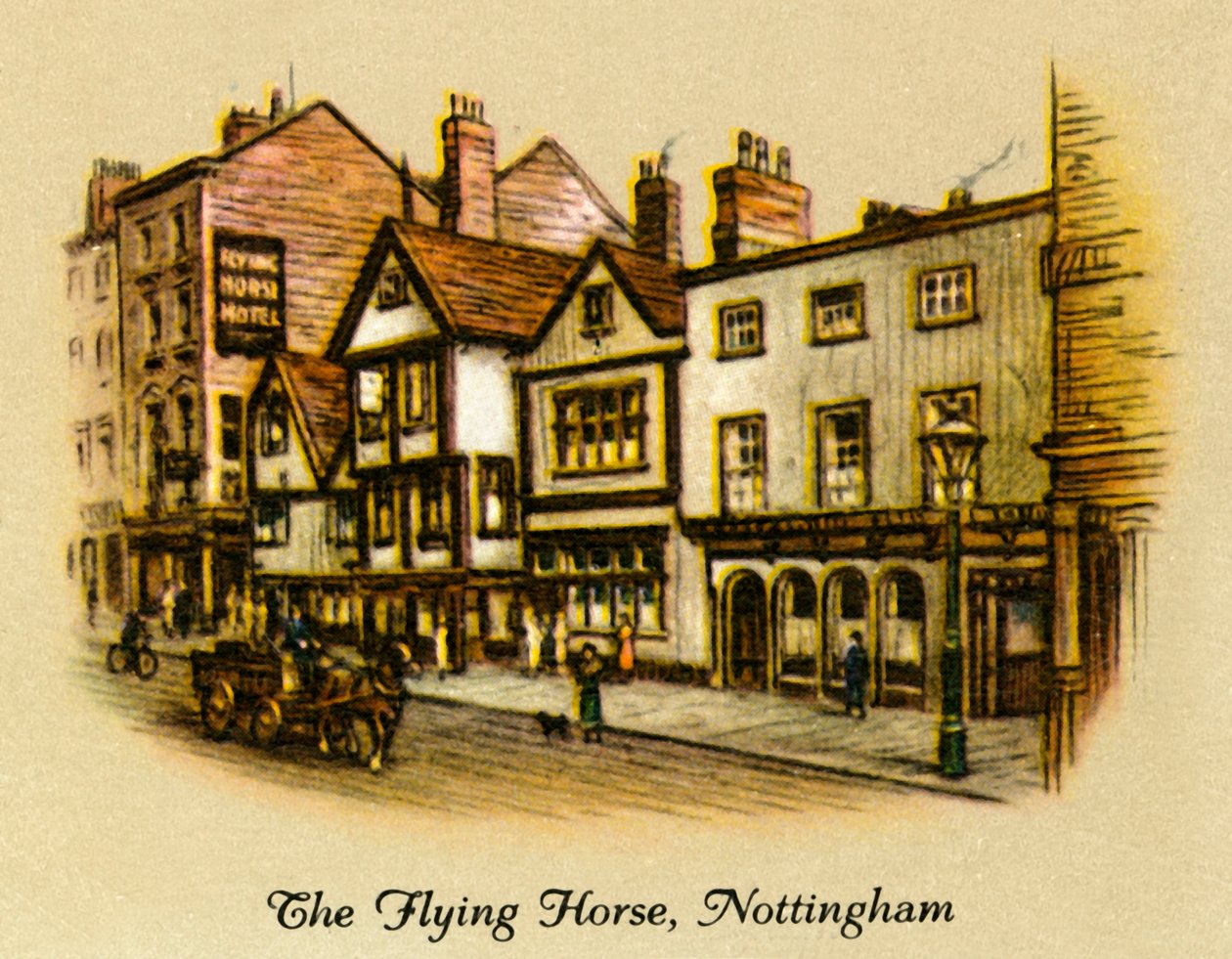 Den flygande hästen, Nottingham, 1936. av Unbekannt