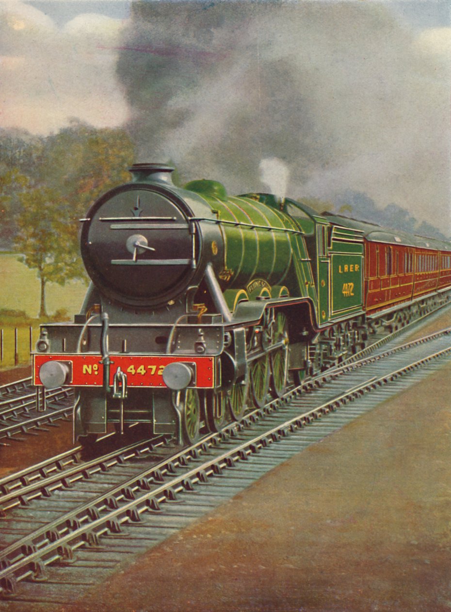 The Flying Scotsman Passing Hadley Wood, L.N.E.R., 1926 av Unbekannt