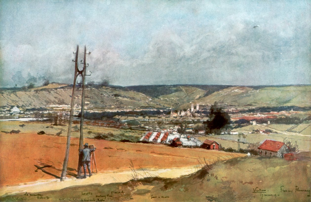 Forten i Chaume, Verdun, Frankrike, 19 mars 1916, 1926 av Unbekannt