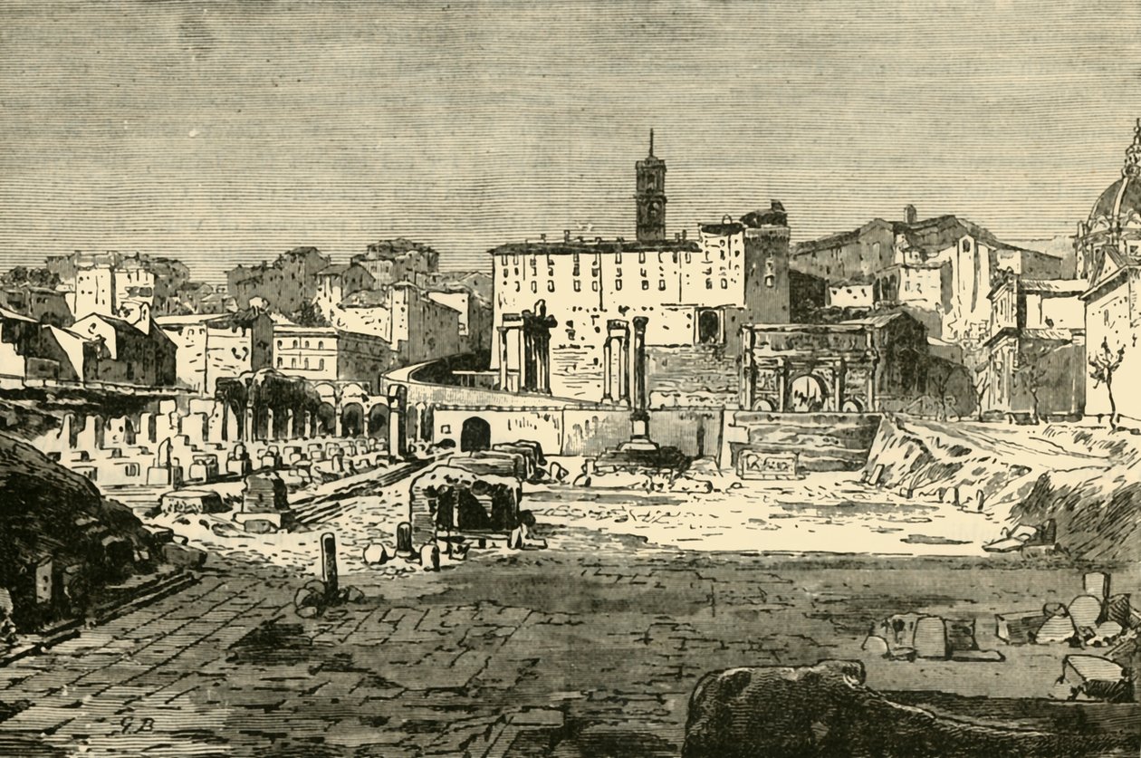 Forumet i Rom, 1890. av Unbekannt