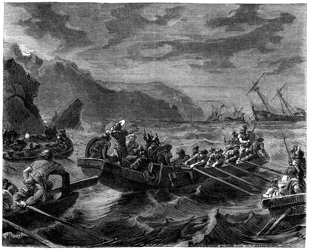 Frankerna korsar det rasande havet, 1882-1884 av Unbekannt