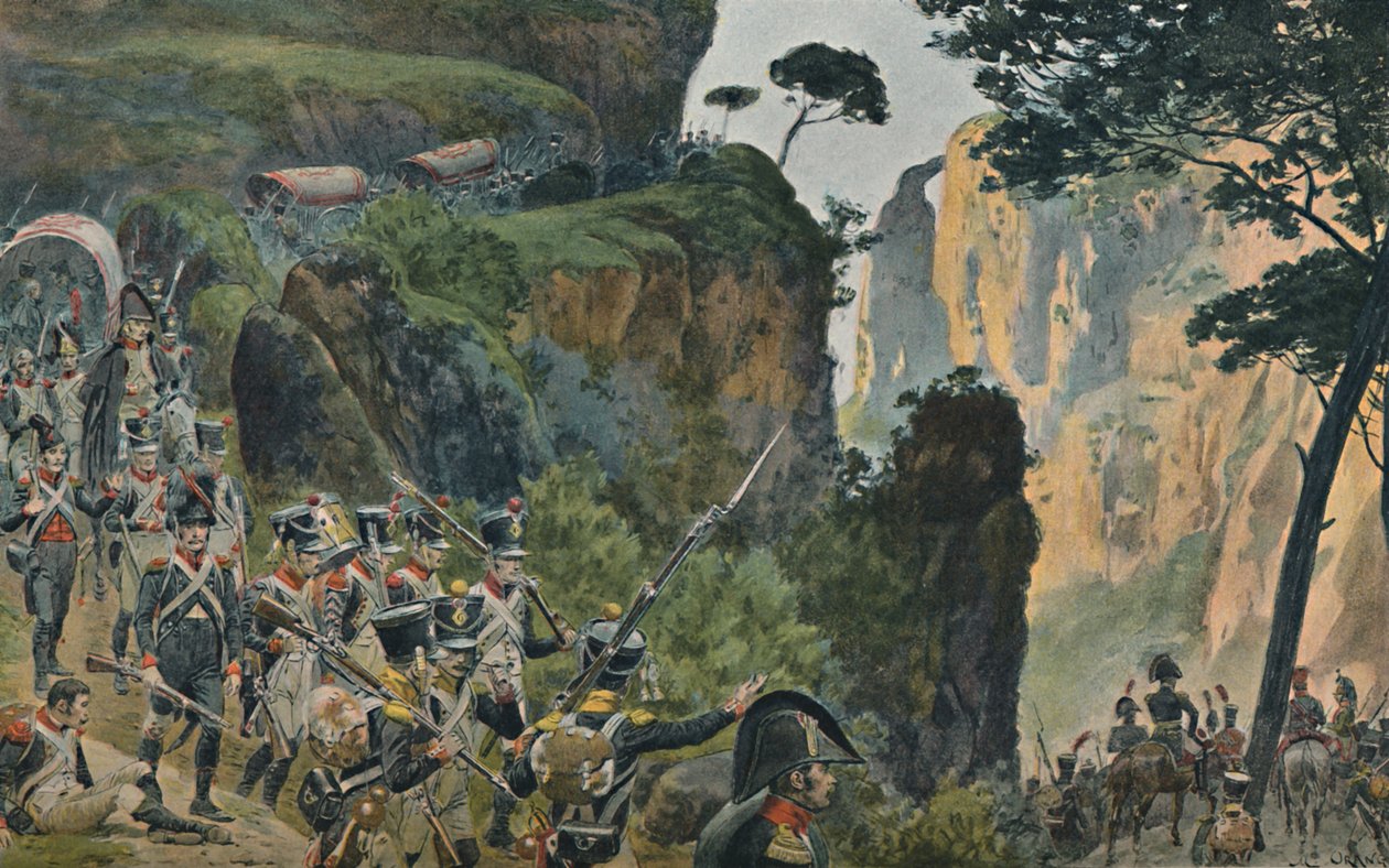 Franska armén i bergen i Portugal, 1896 av Unbekannt