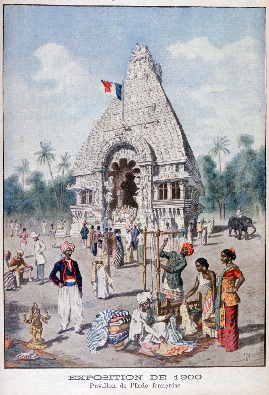 Franska Indien-paviljongen vid världsutställningen 1900, Paris, 1900 av Unbekannt