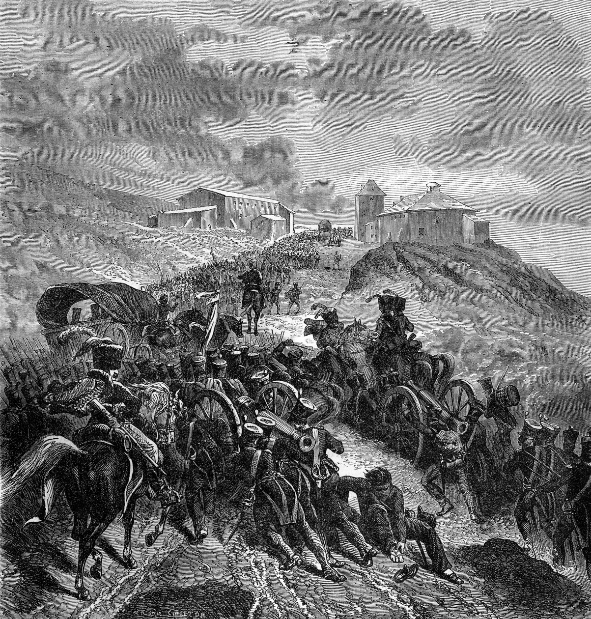 Den franska armén korsar Sierra Guadarrama, Spanien, 22-24 september 1808 1882-1884 av Unbekannt