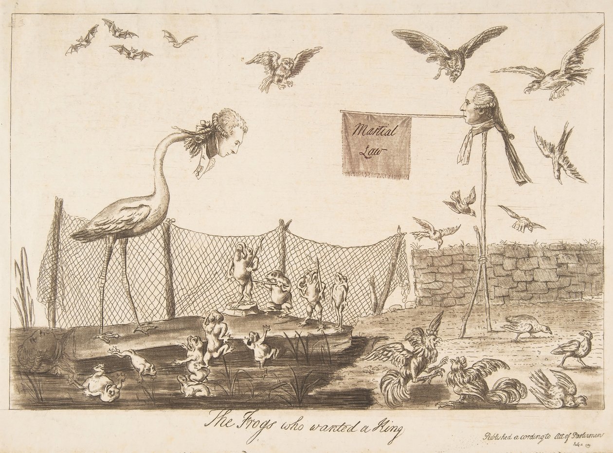 Grodorna som ville ha en kung, 14 juli 1789. av Unbekannt