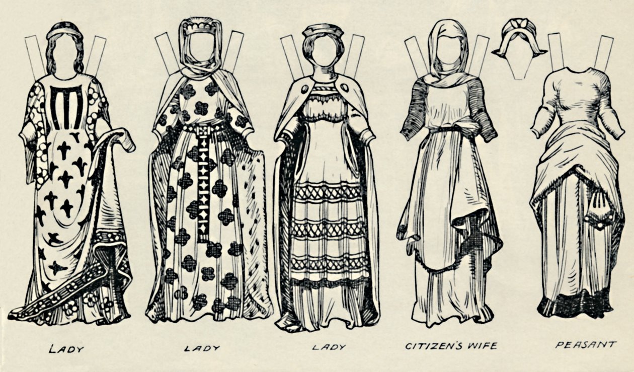 The Gallery of British Costume: How The English Dressed in King Johns Time, c1934 av Unbekannt