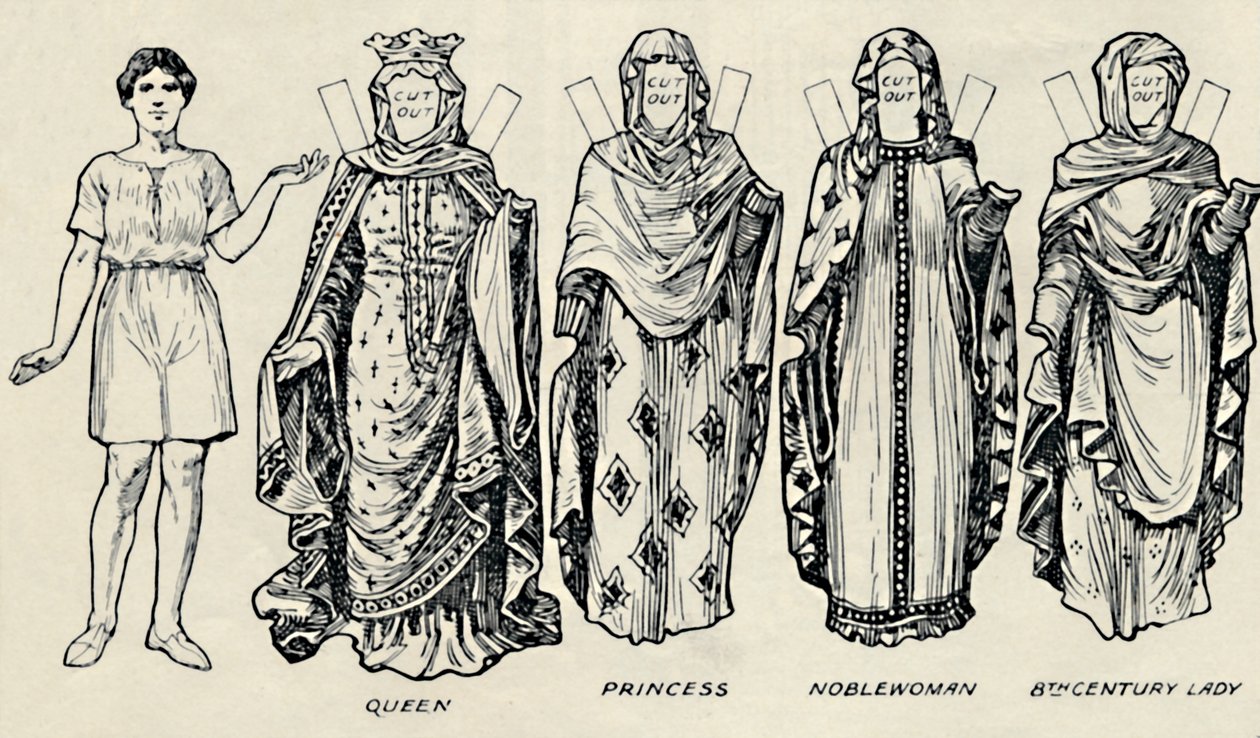 The Gallery of British Costume: How The People Dressed in Anglo-Saxon Times, c1934 av Unbekannt