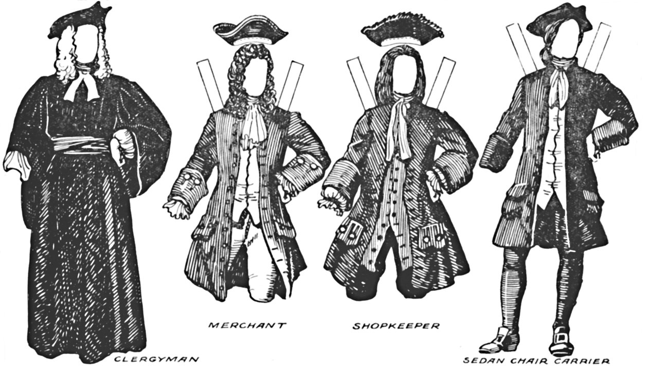 The Gallery of British Costume: Some of the Dresses Worn in Annes Reign, c1934 av Unbekannt