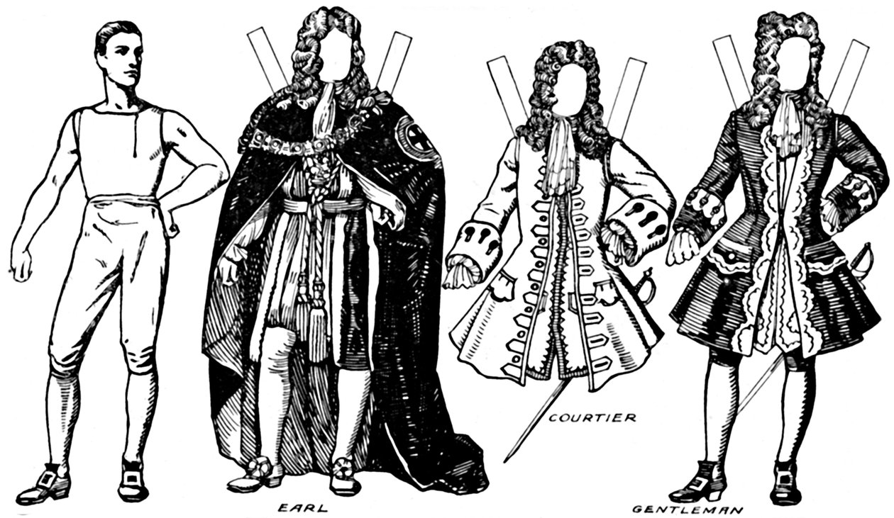 The Gallery of British Costume: Some of the Dresses Worn in Annes Reign, c1934 av Unbekannt