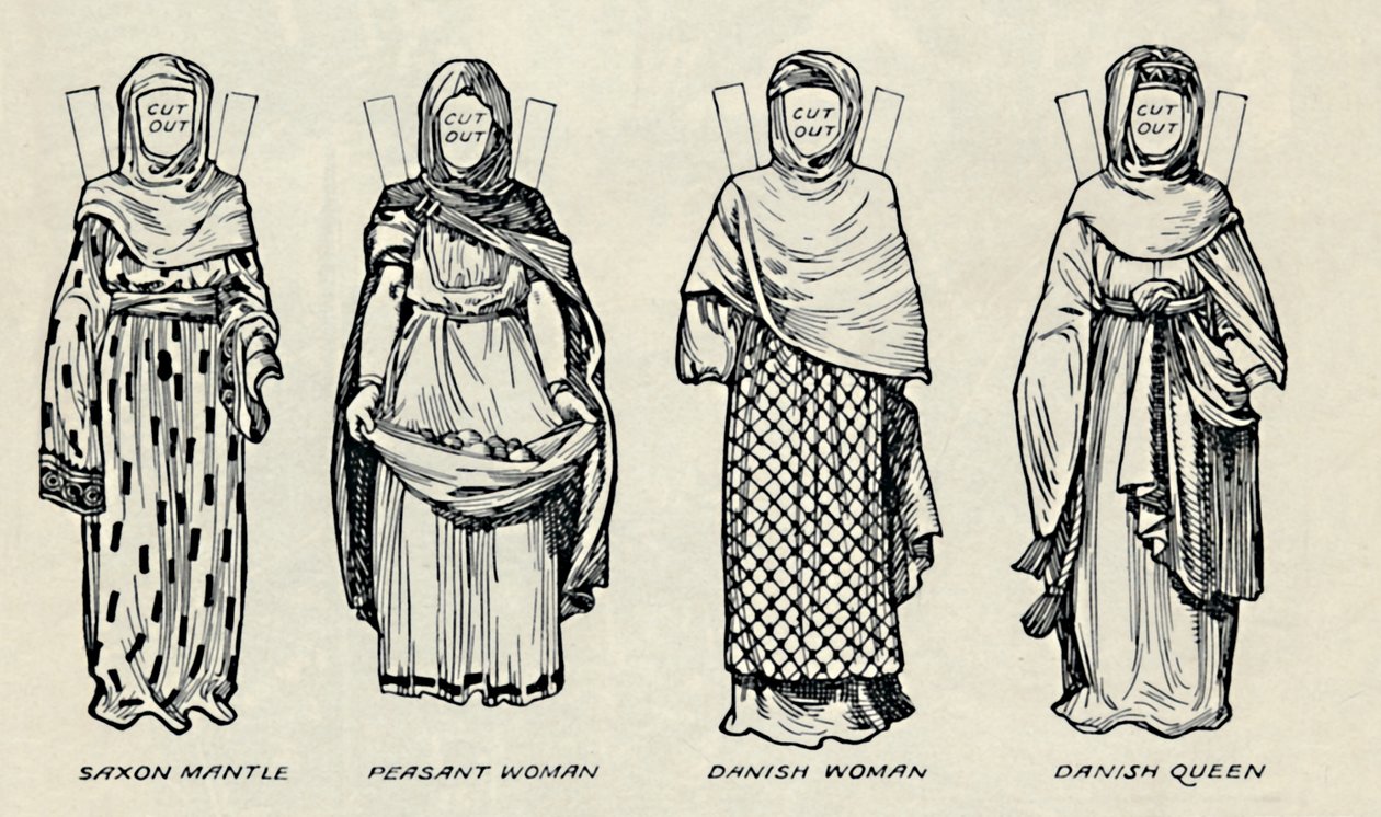The Gallery of British Costume: The Dress of Danes & Later Anglo-Saxons, c1934 av Unbekannt