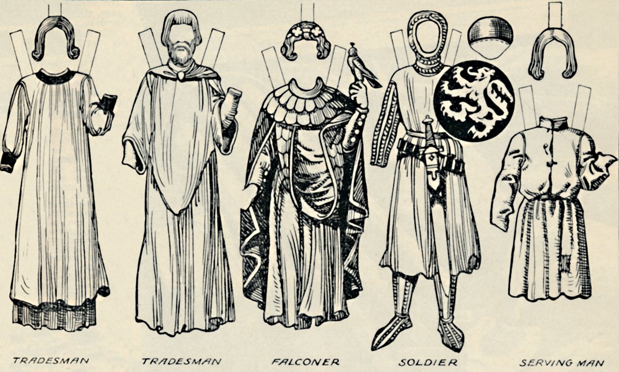The Gallery of British Costume: What Men and Women Wear In Henry IIIs Time, c1934 av Unbekannt