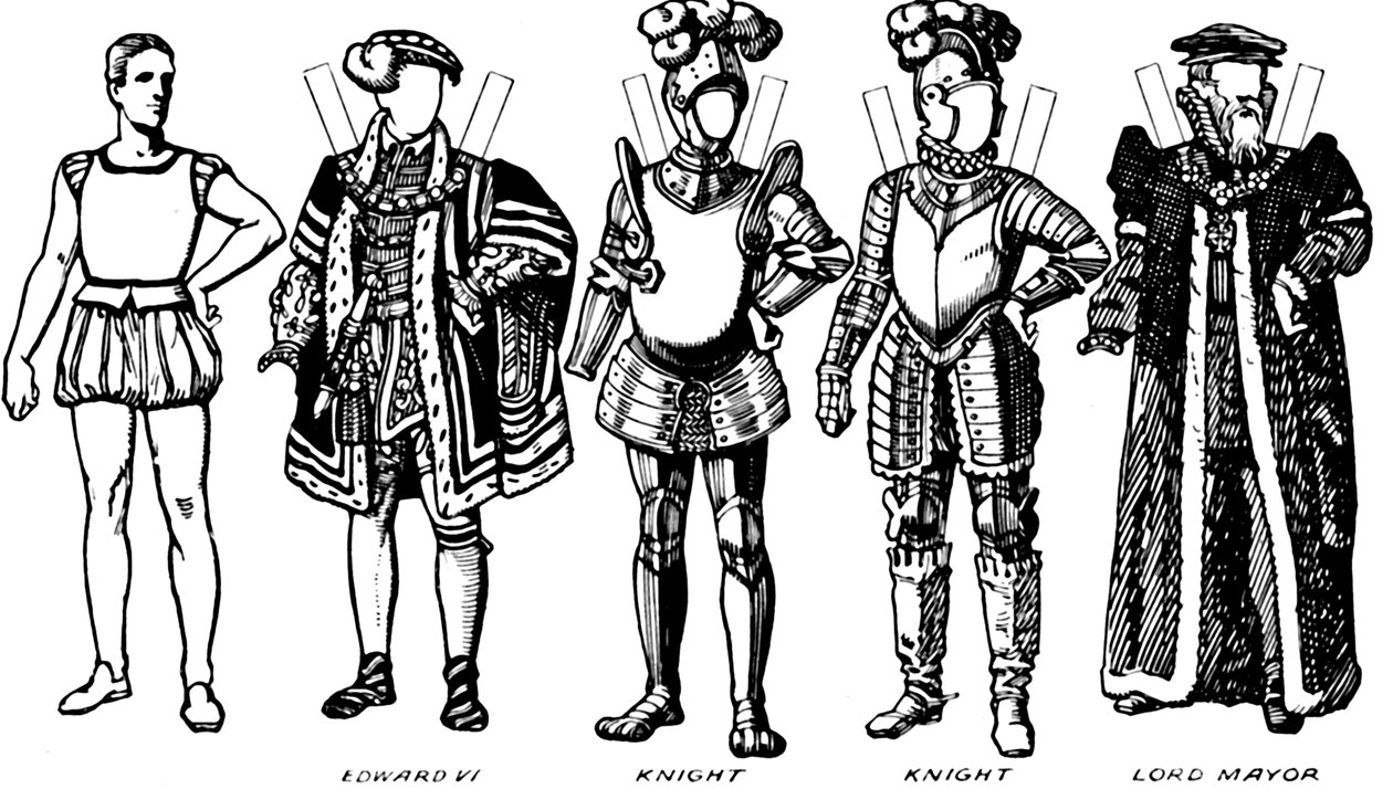 The Gallery of Costume: Klänningar bärs i dagarna när drottning Mary regerade, c1934 av Unbekannt