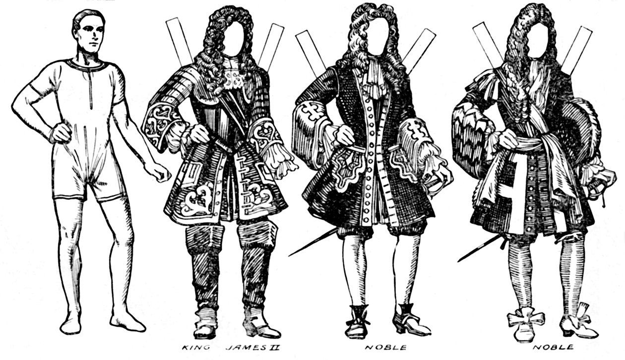 The Gallery of English Costume: Några av klänningarna som bärs på William III:s tid, c1934 av Unbekannt