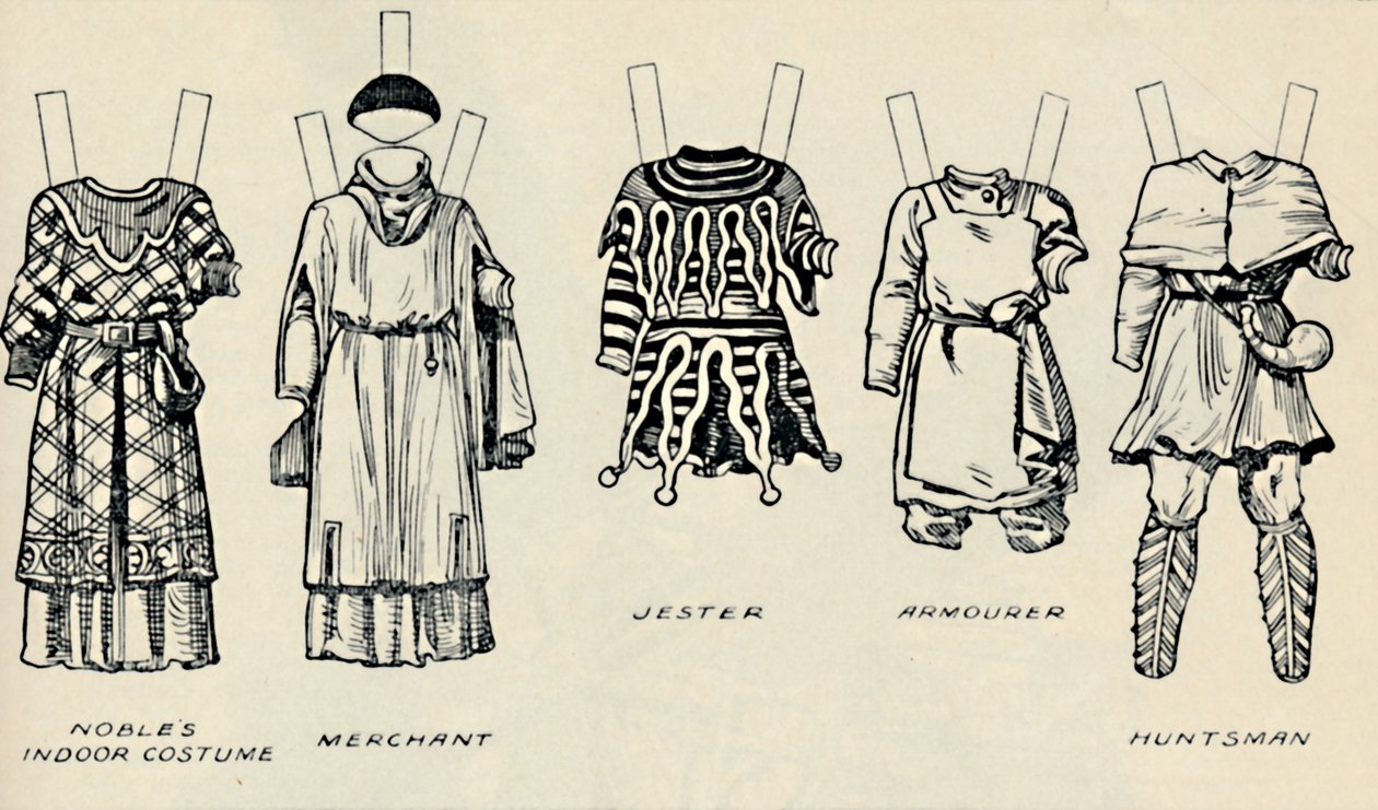 The Gallery of Historic Costume: The Dresses Worn in the Days of Richard I, c1934 av Unbekannt