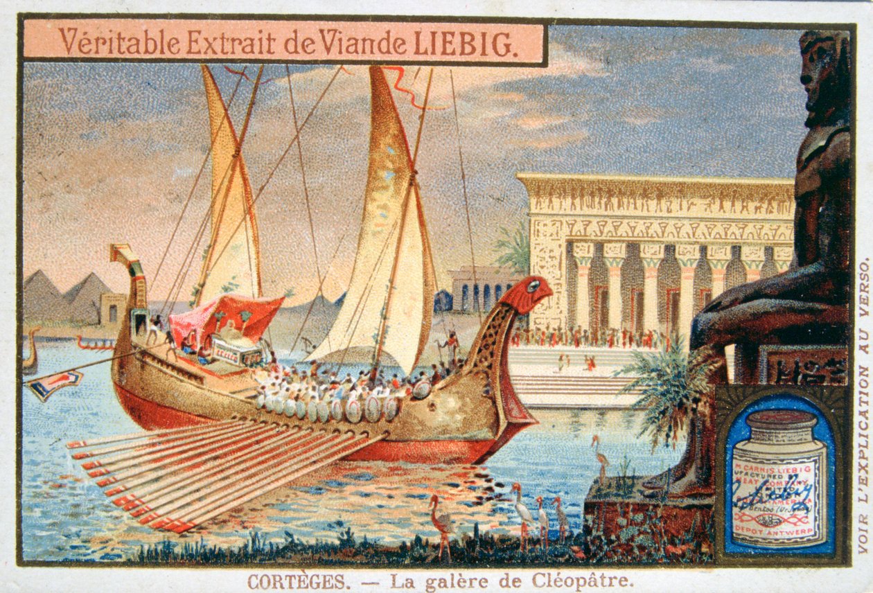 Galären av Cleopatra, c1900 av Unbekannt