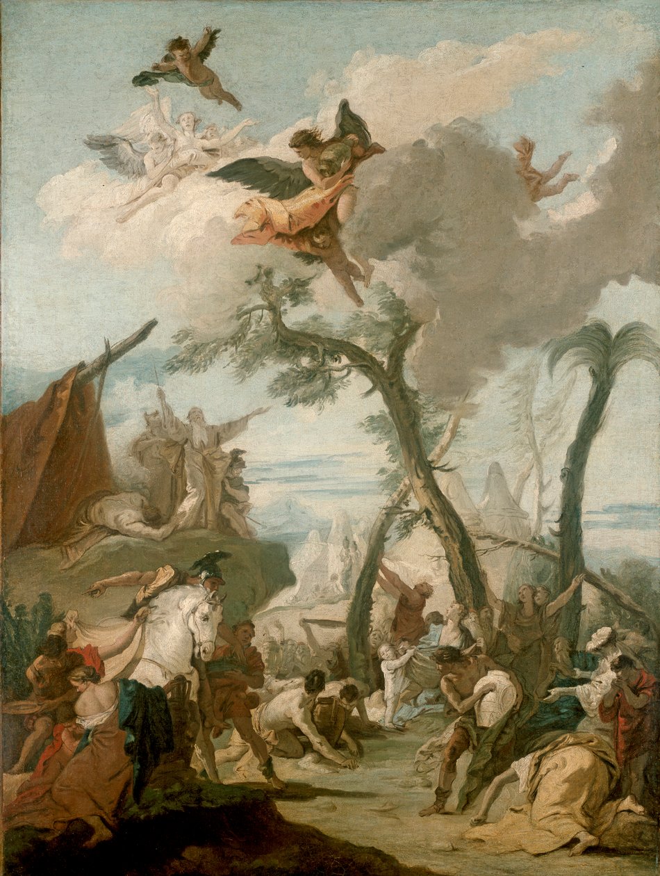 The Gathering of Manna, 1600-talet av Unbekannt