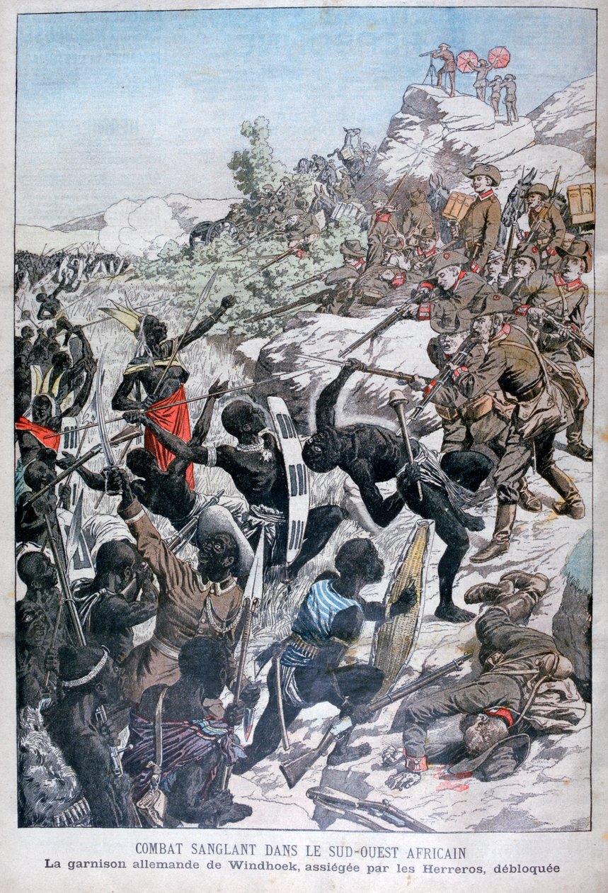 Den tyska garnisonen i Windhoek, belägrad av Herero, sydvästra Afrika, 1904 av Unbekannt