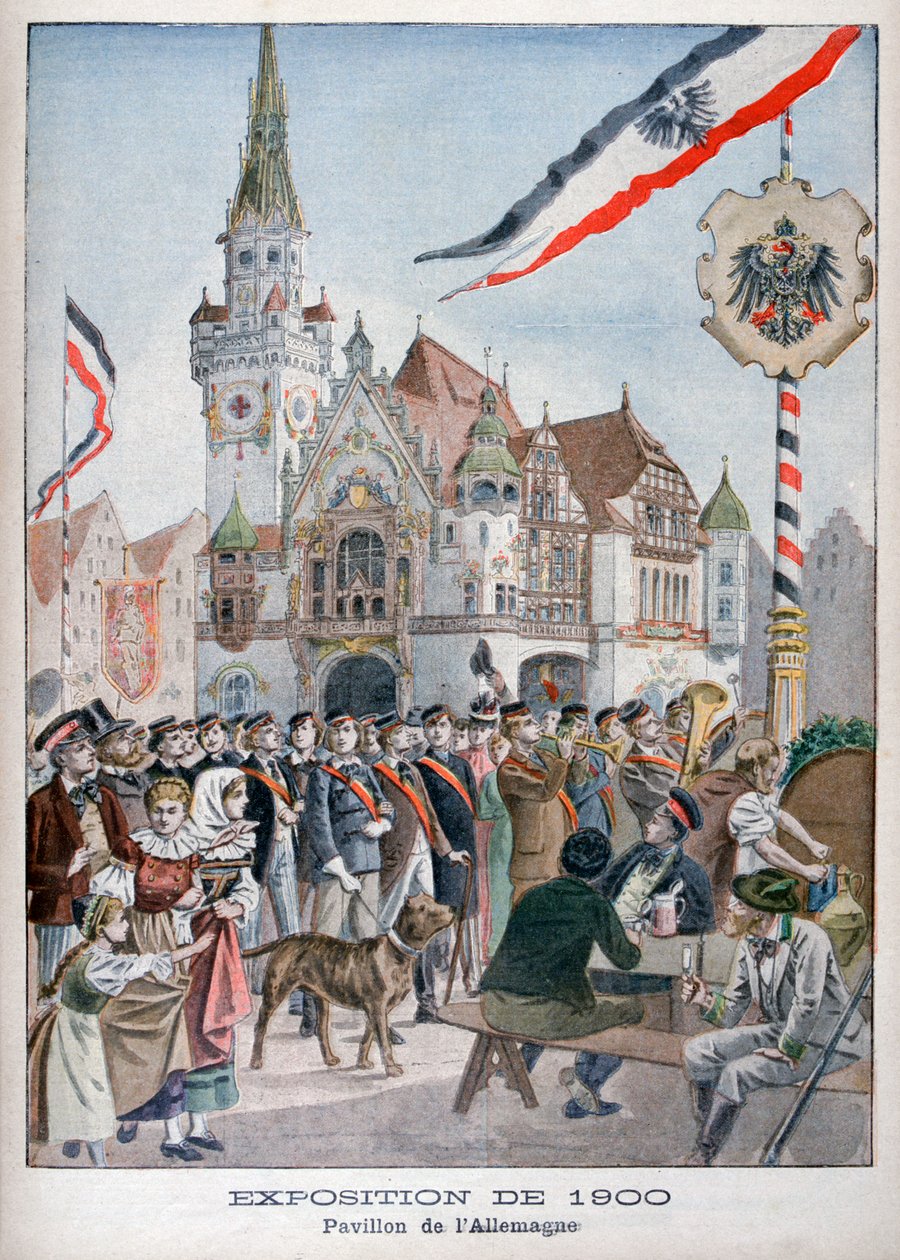 Den tyska paviljongen på världsutställningen 1900, Paris, 1900 av Unbekannt