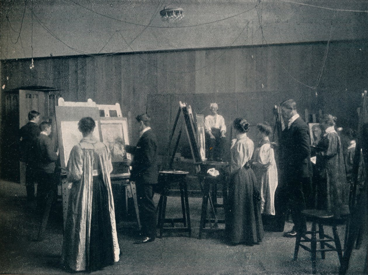 Glasgow School of Art, One of the Life Rooms, c1900 av Unbekannt