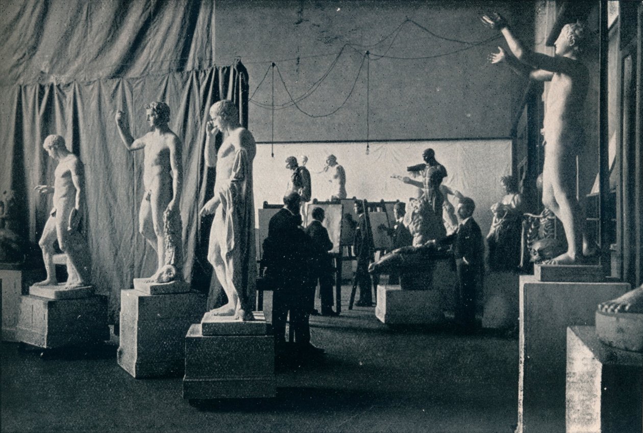 Glasgow School of Art, The Antique Room, c1900 av Unbekannt