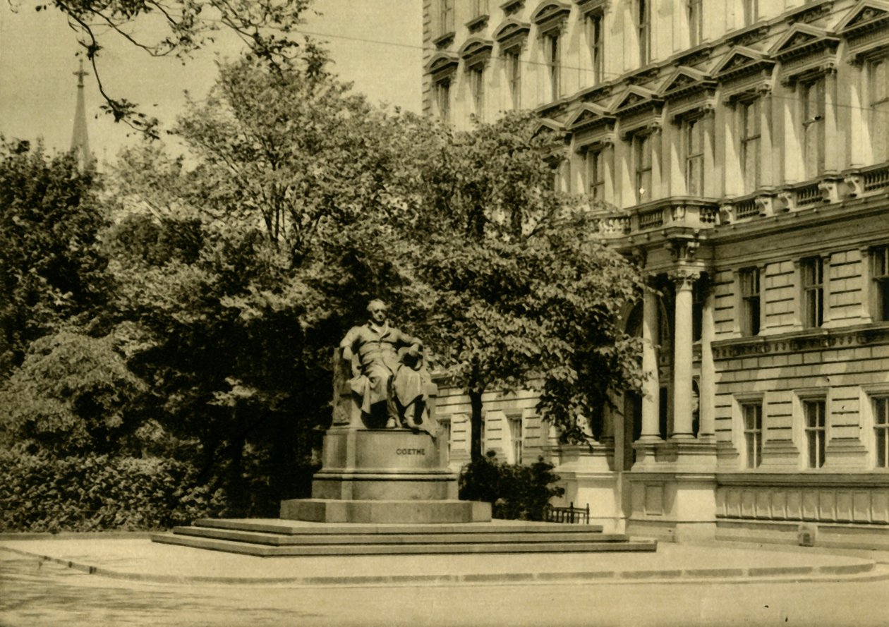Goethe-monumentet, Wien, Österrike, c1935. av Unbekannt