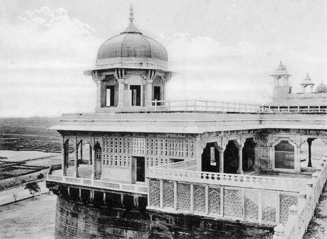 Den gyllene paviljongen nära Jumna, Agra, 1900-talet av Unbekannt