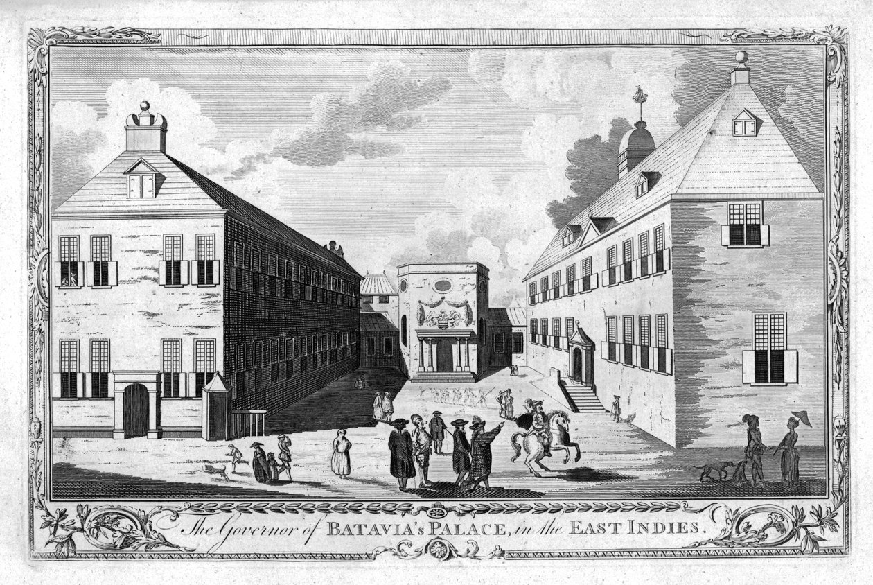 Guvernören för Batavias palats, i Ostindien, c1750 av Unbekannt