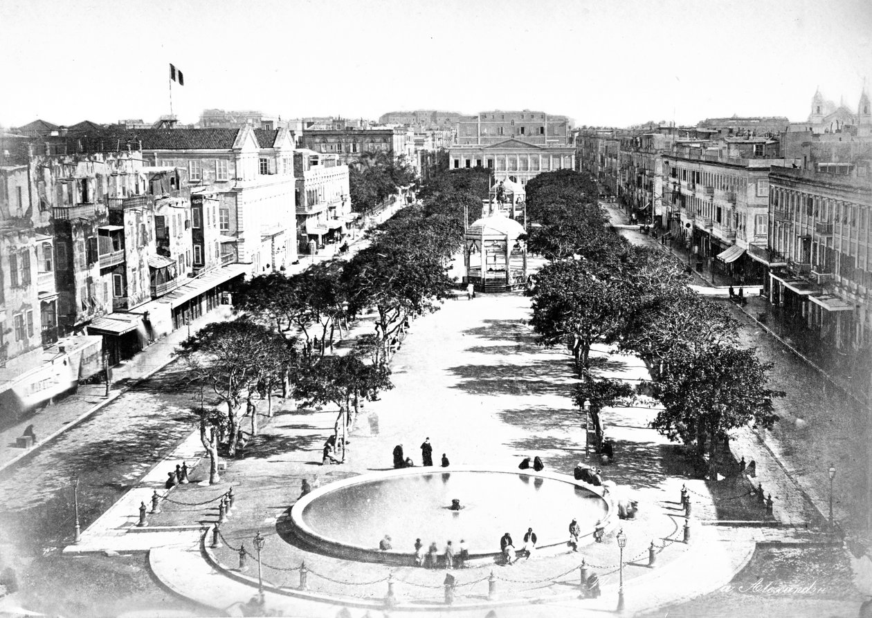 The Grand Square, Alexandria, Egypten, c1910-talet av Unbekannt