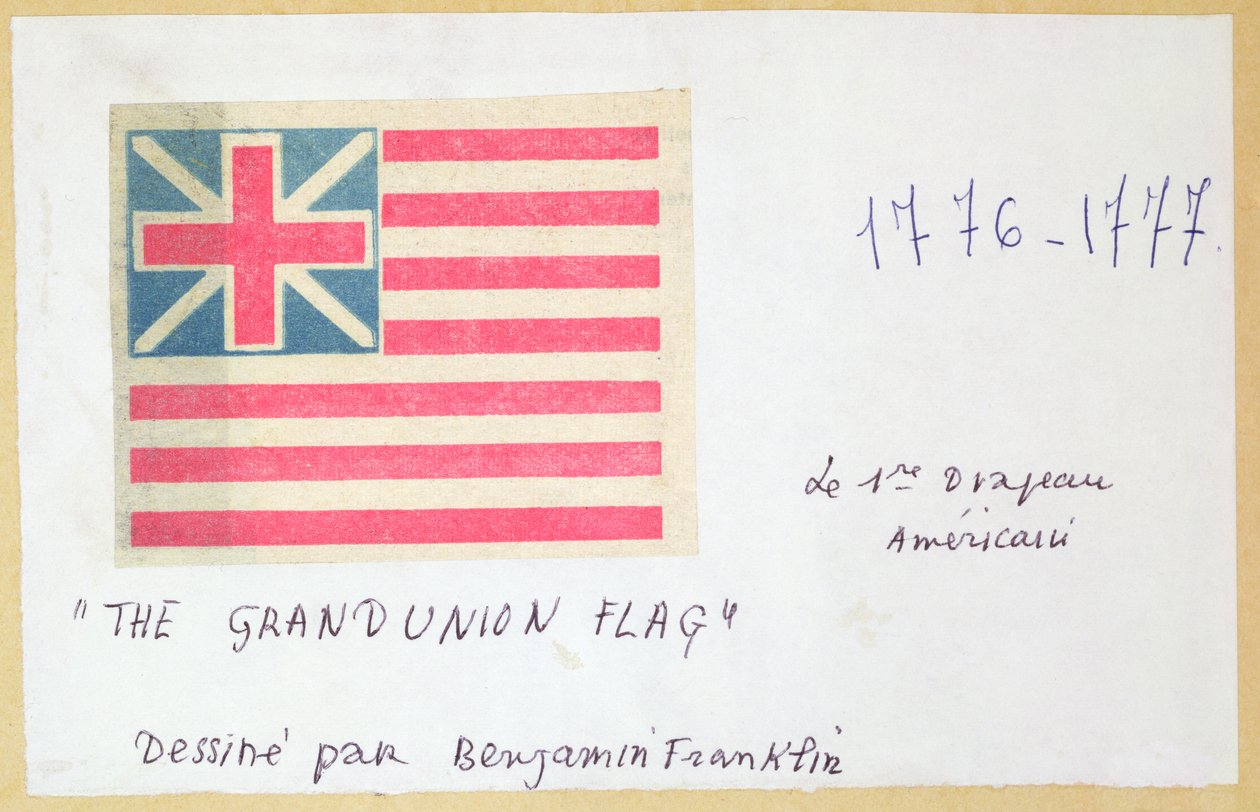The Grand Union Flag (trätryck i färg) av Unbekannt